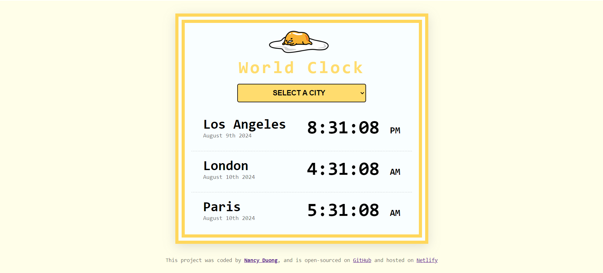 World Clock App